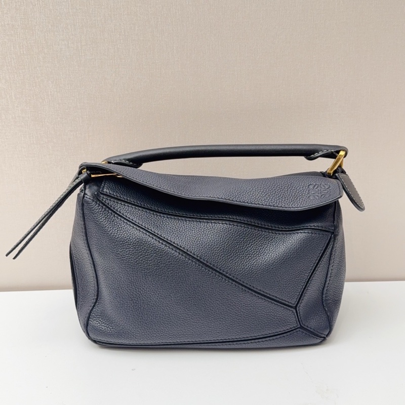 95新Loewe羅意威 藍黑色puzzle小號-5