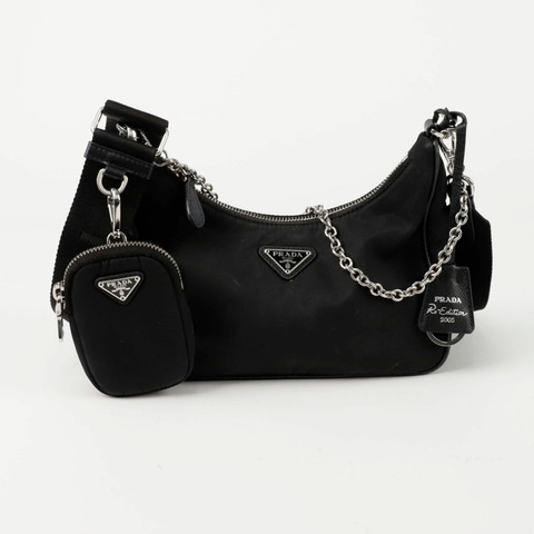 PRADA 復刻版多功能單肩斜背包 1BH204