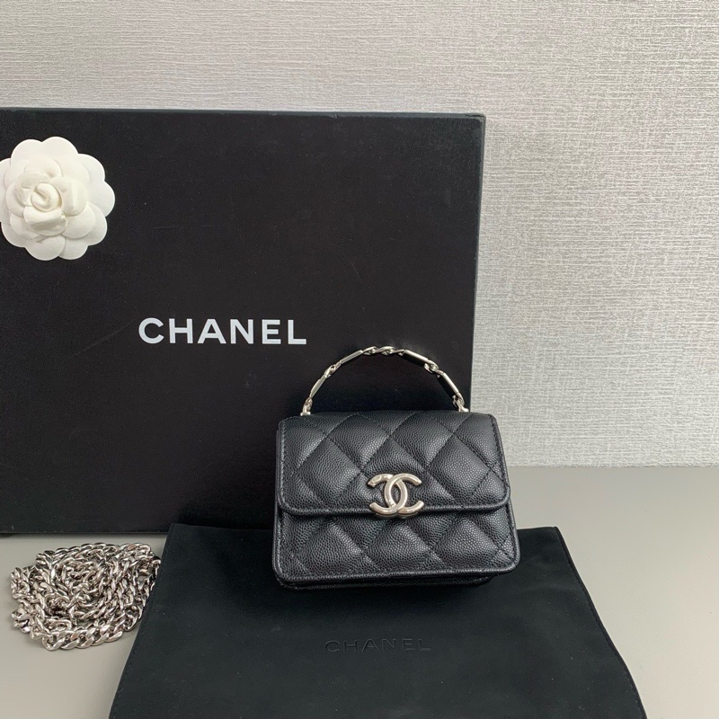 22s 珐琅手柄 荔枝皮小方包 🖤-1