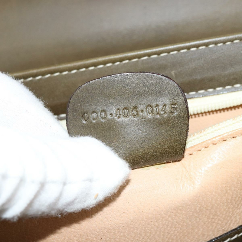 【日本直送】GUCCI 竹節手提包 皮革 卡其色 金色 正品 ep11339-11