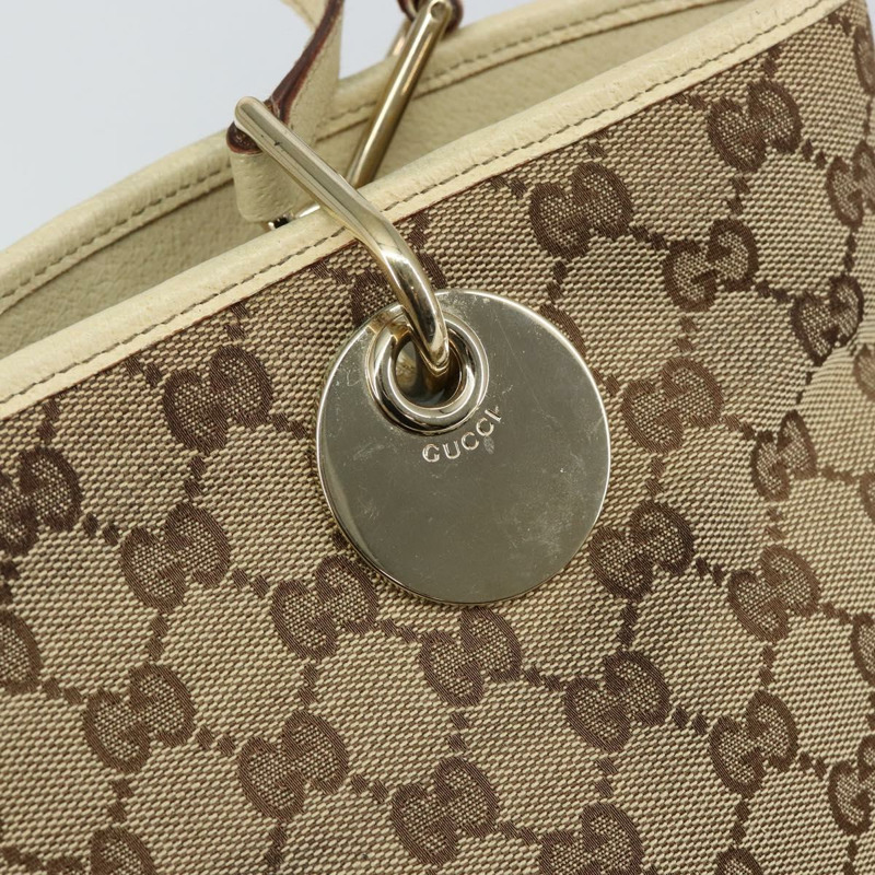 【日本直送】GUCCI GG帆布托特包 米色 金色 120836 正品 ep11417-9