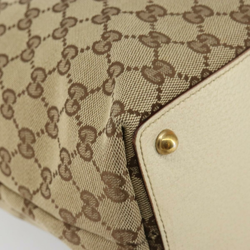 【日本直送】GUCCI GG帆布托特包 米色 金色 120836 正品 ep11417-13