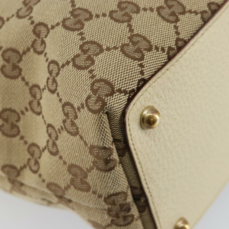【日本直送】GUCCI GG帆布托特包 米色 金色 120836 正品 ep11417-15