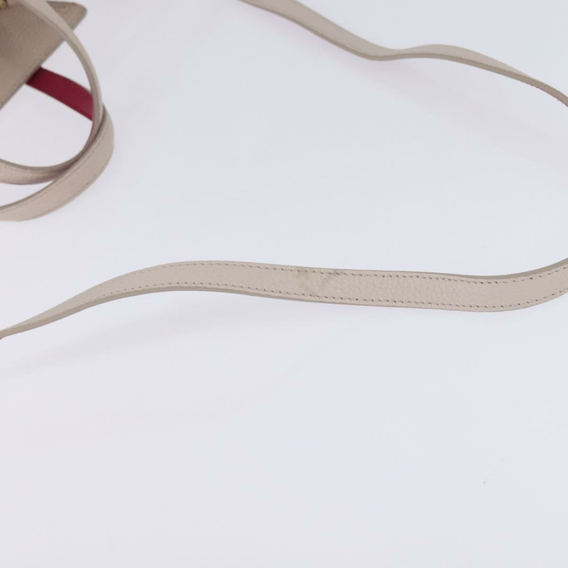 【日本直送】Salvatore Ferragamo Gancini 手提包 皮革 兩用 米色 金色 正品 BA7068-7