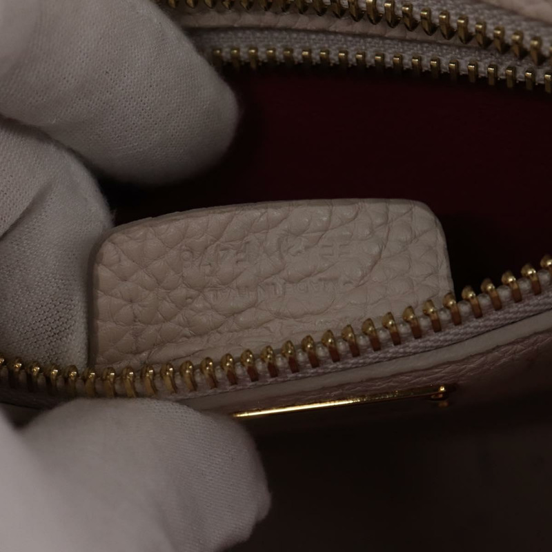 【日本直送】Salvatore Ferragamo Gancini 手提包 皮革 兩用 米色 金色 正品 BA7068-11