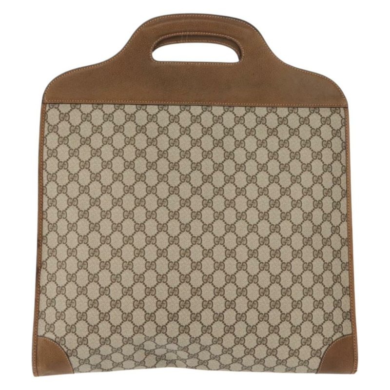 【日本直送】GUCCI GG Supreme Web Sherry Line 手提包 PVC 米色 正品 BA7127-1