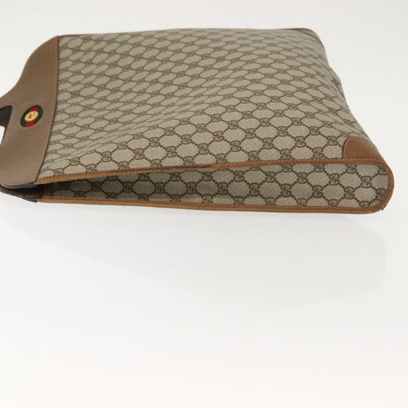 【日本直送】GUCCI GG Supreme Web Sherry Line 手提包 PVC 米色 正品 BA7127-3