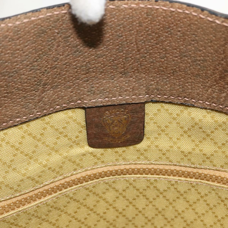 【日本直送】GUCCI GG Supreme Web Sherry Line 手提包 PVC 米色 正品 BA7127-9