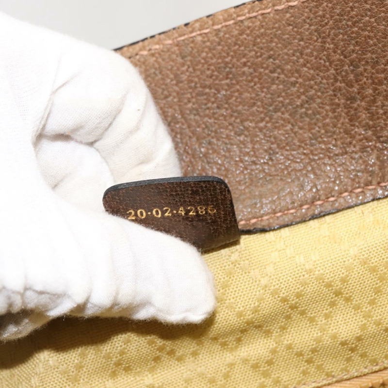 【日本直送】GUCCI GG Supreme Web Sherry Line 手提包 PVC 米色 正品 BA7127-11