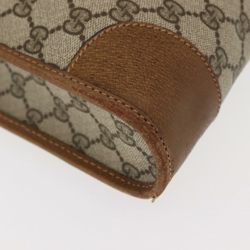 【日本直送】GUCCI GG Supreme Web Sherry Line 手提包 PVC 米色 正品 BA7127-13