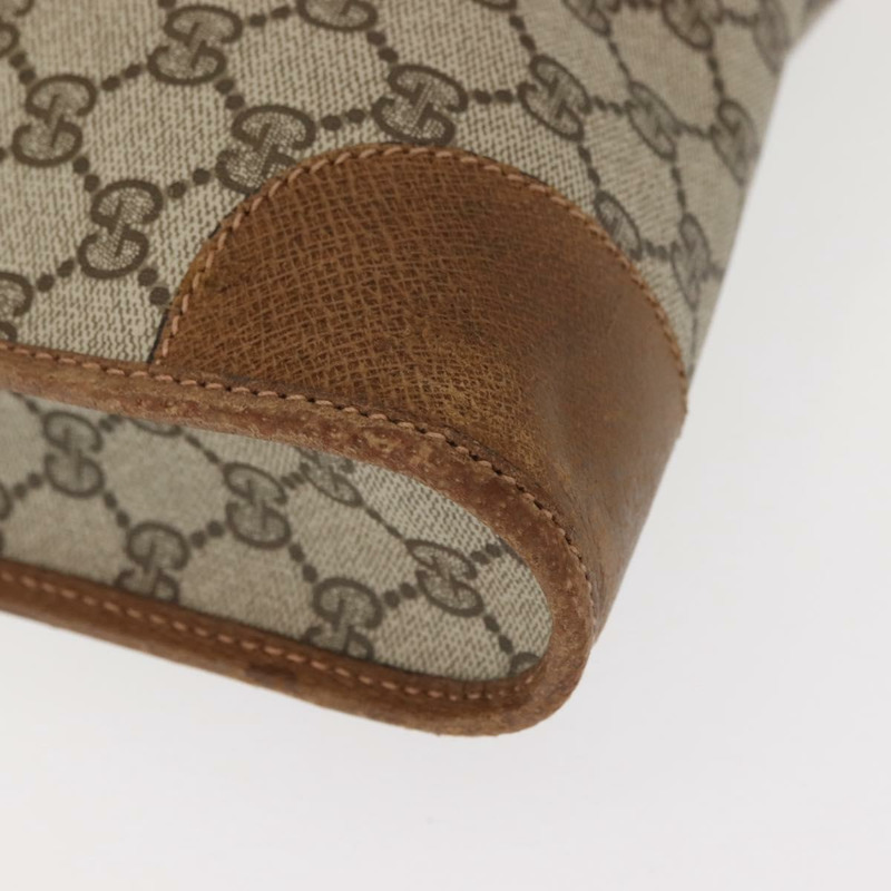 【日本直送】GUCCI GG Supreme Web Sherry Line 手提包 PVC 米色 正品 BA7127-15