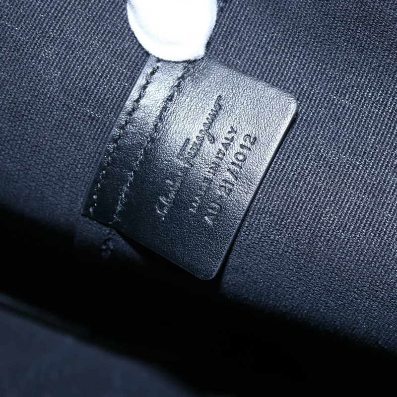 【日本直送】Salvatore Ferragamo Gancini 手提包 PVC 皮革 米色 正品 146724V-11