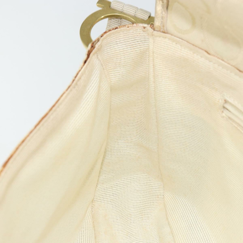 【日本直送】Salvatore Ferragamo Gancini 肩背包 帆布 米色 金色 正品 146818-19