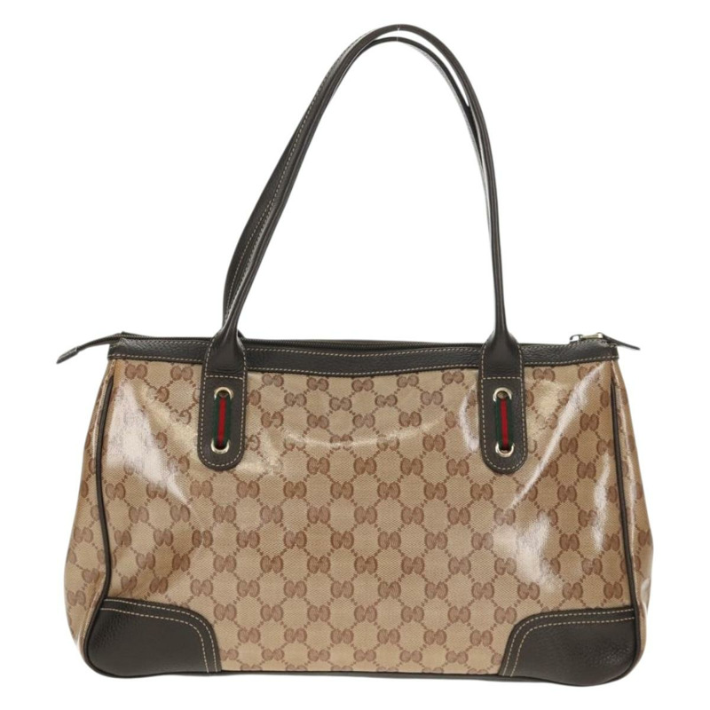 【日本直送】GUCCI GG 水晶托特包 塗層帆布 奧特萊斯 米金色 293599 正品 147722V-1