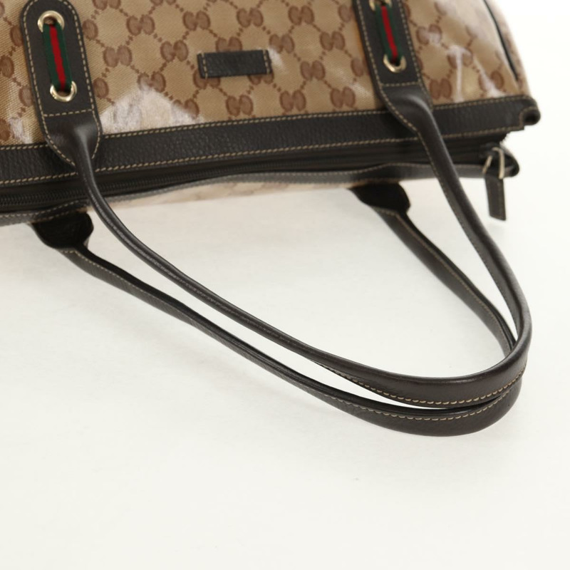 【日本直送】GUCCI GG 水晶托特包 塗層帆布 奧特萊斯 米金色 293599 正品 147722V-6