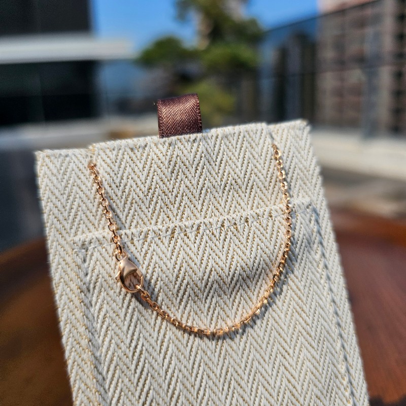 [全新未使用剛購入❣️] Hermes玫瑰金色象牙白MiniPopH項鍊-5