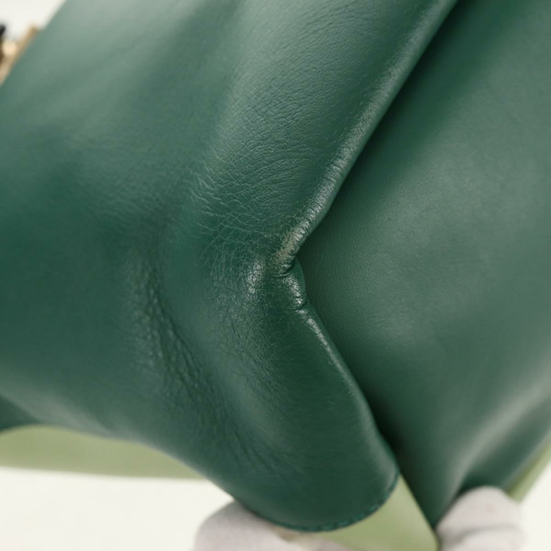 【日本直送】Chloe Bailey 手提包 皮革 兩用 綠色 正品 BA6835-18