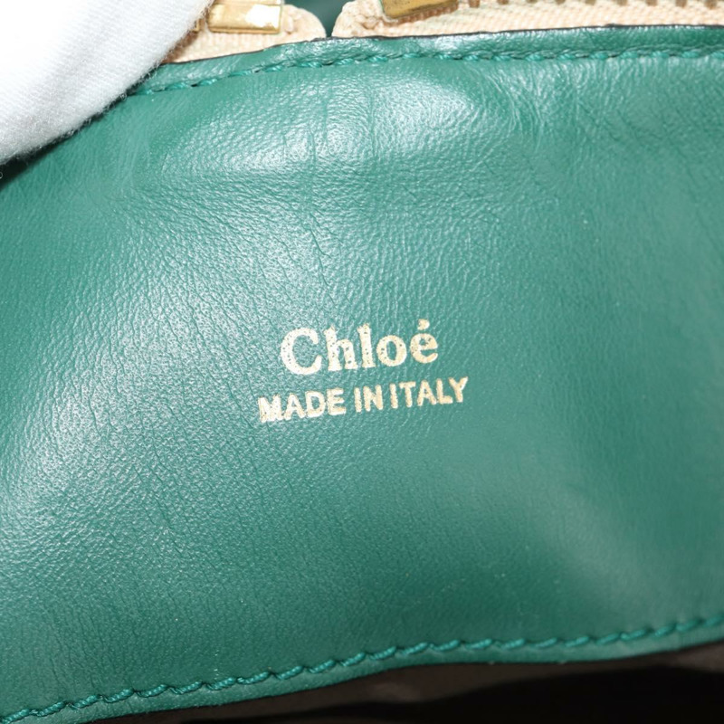 【日本直送】Chloe Bailey 手提包 皮革 兩用 綠色 正品 BA6835-22