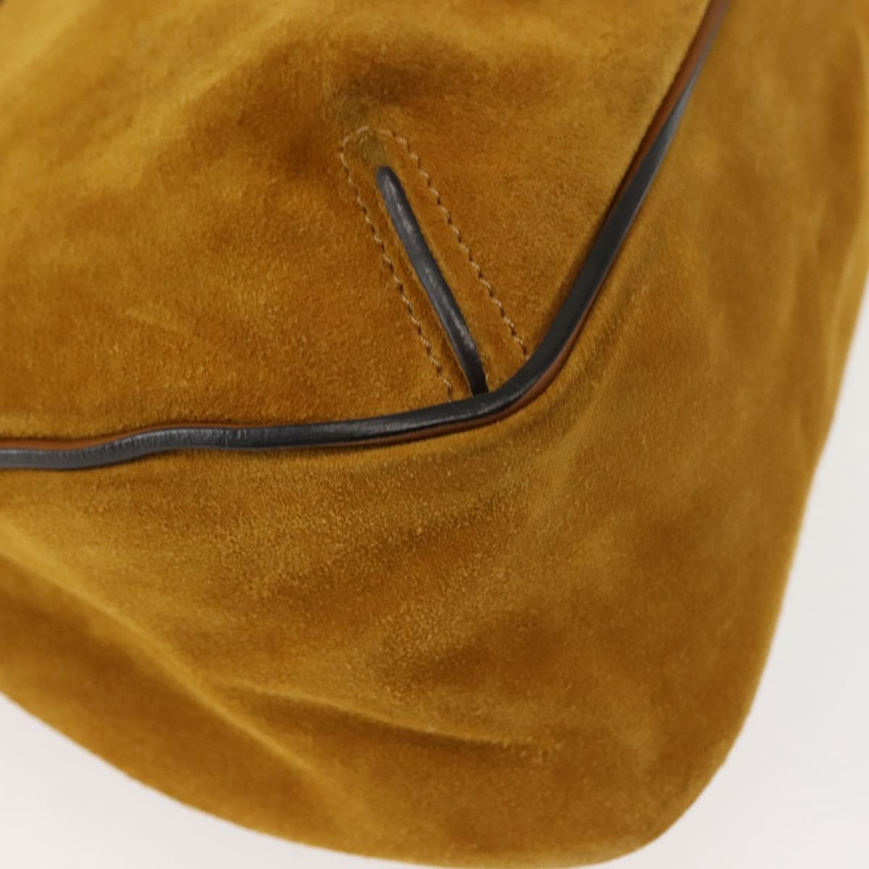 【日本直送】Chloe Lexa 手提包 麂皮 兩用 黃色 金色 正品 BA6831-15