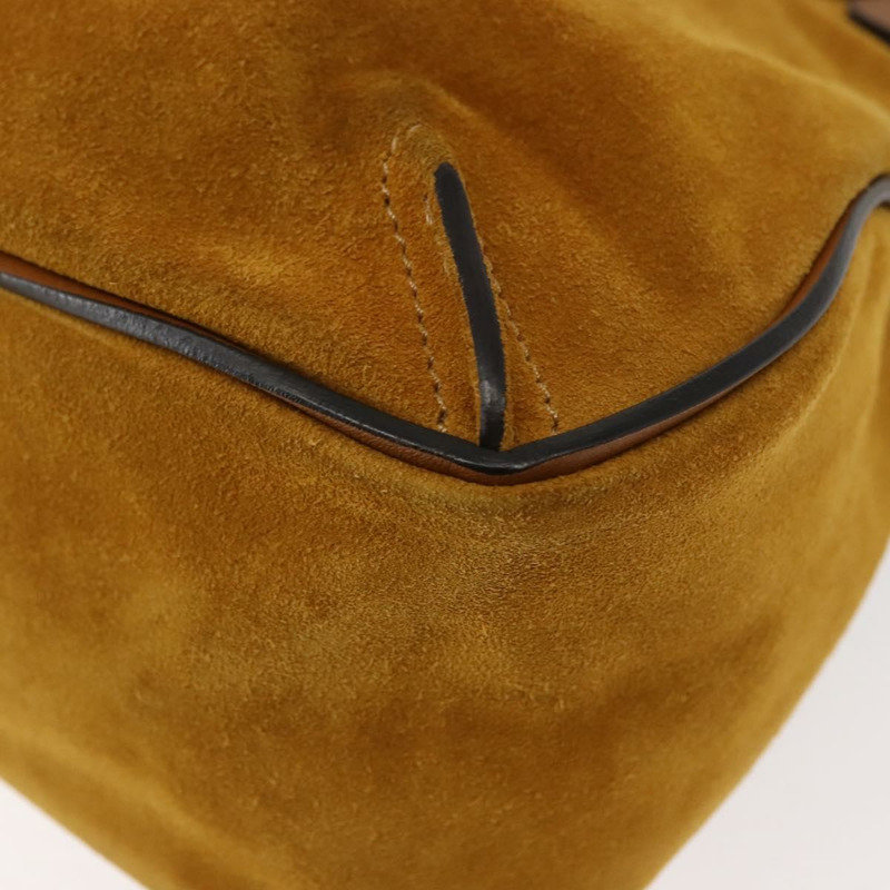 【日本直送】Chloe Lexa 手提包 麂皮 兩用 黃色 金色 正品 BA6831-16