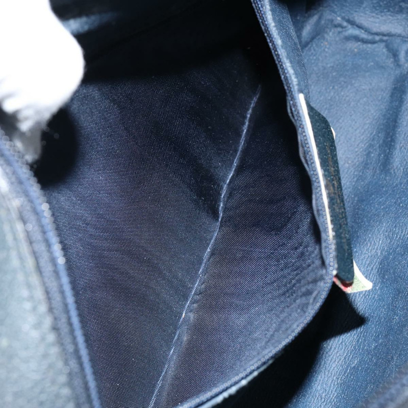 【日本直送】GUCCI GG Supreme Sherry Line 單肩包 PVC 海軍藍/紅色 56 02 005 正品 146673-23