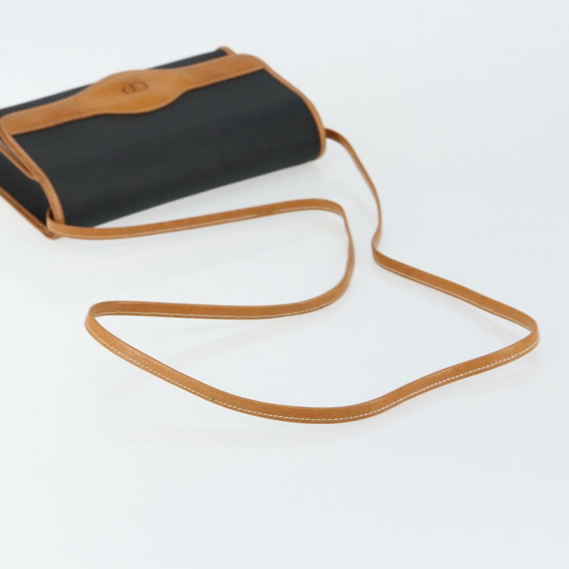 【日本直送】Christian Dior 黑色金色皮革肩背包 正品 BA7084-6