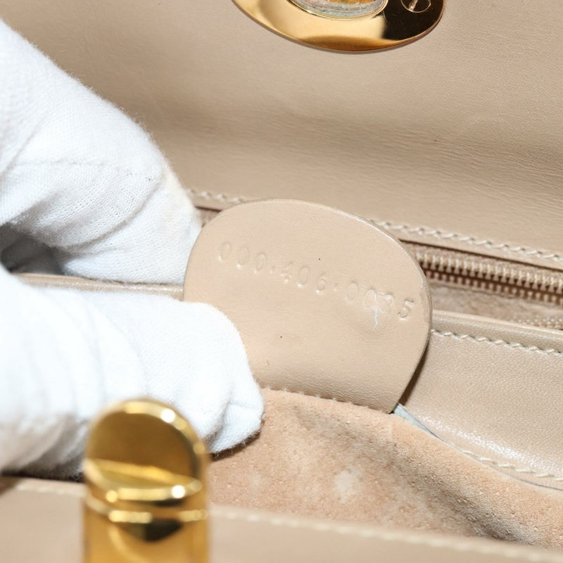 【日本直送】GUCCI 皮革單背包 米色 金色 正品 ep11343-11