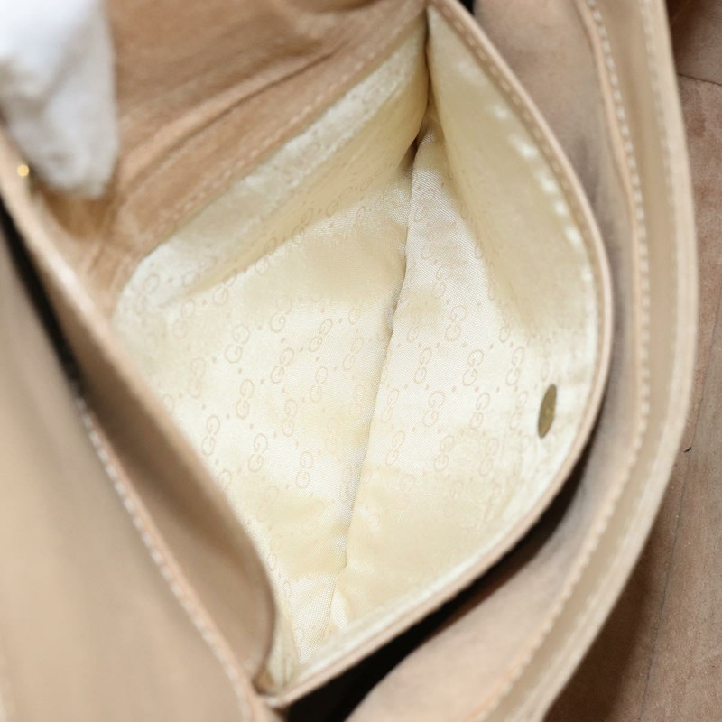 【日本直送】GUCCI 皮革單背包 米色 金色 正品 ep11343-22