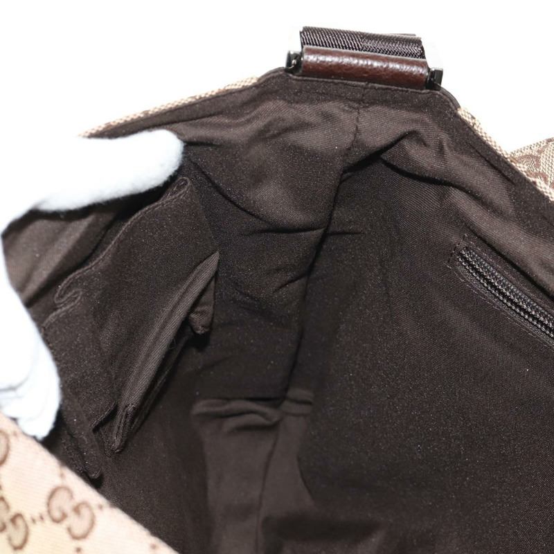 【日本直送】GUCCI GG帆布肩背包 米色 銀色 146236 正品 yk19669V-21