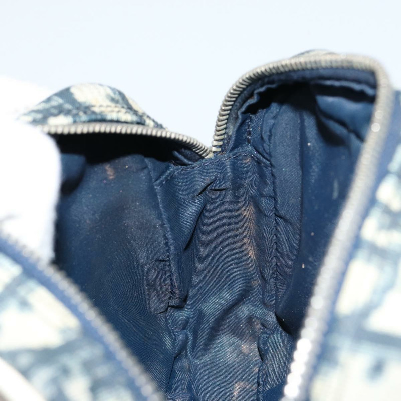 【日本直送】Christian Dior Trotter帆布手拿包 PVC海軍藍銀色 正品 ep11381-10