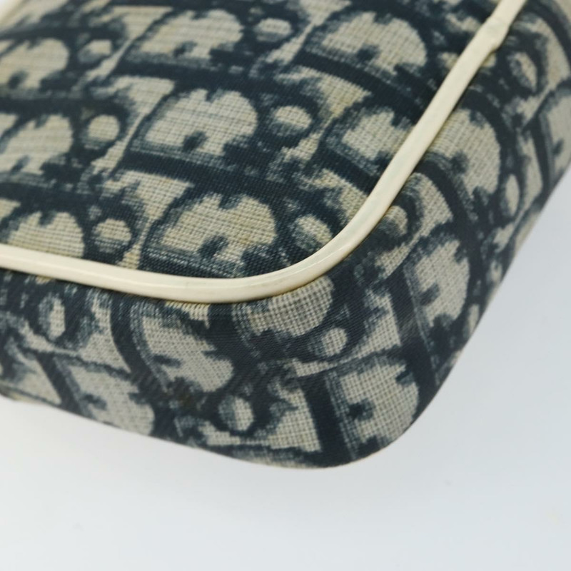 【日本直送】Christian Dior Trotter帆布手拿包 PVC海軍藍銀色 正品 ep11381-15