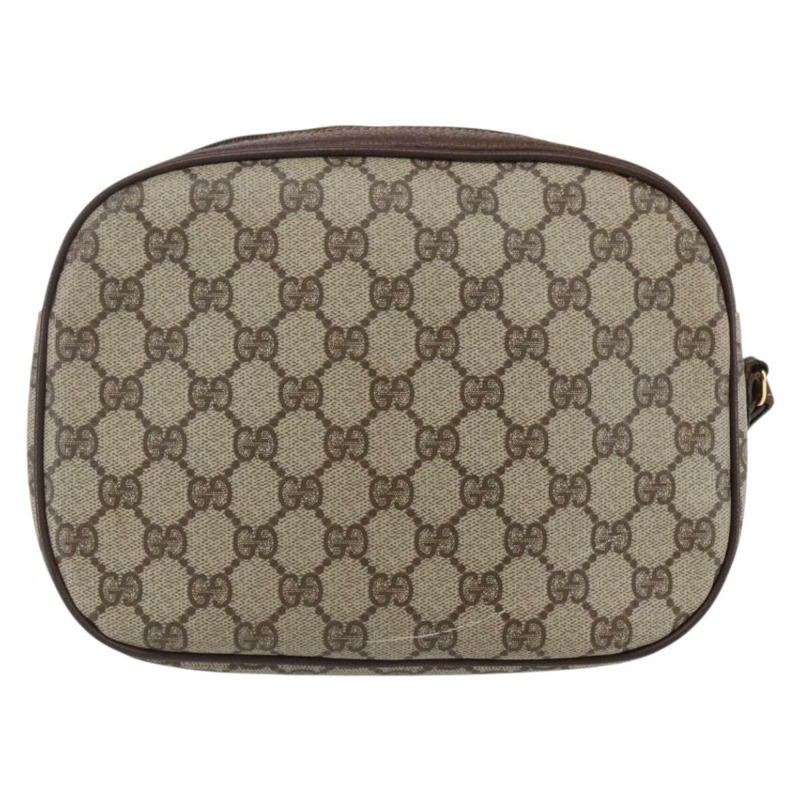 【日本直送】GUCCI GG Supreme Web Sherry Line 手拿包 米色 金色 156 01 034 正品 147494-1