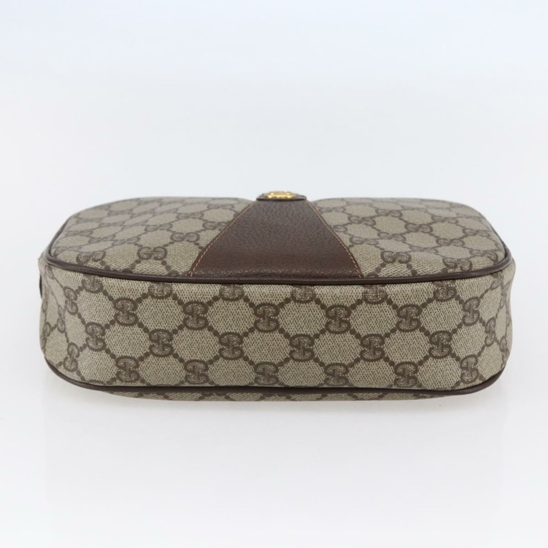【日本直送】GUCCI GG Supreme Web Sherry Line 手拿包 米色 金色 156 01 034 正品 147494-4
