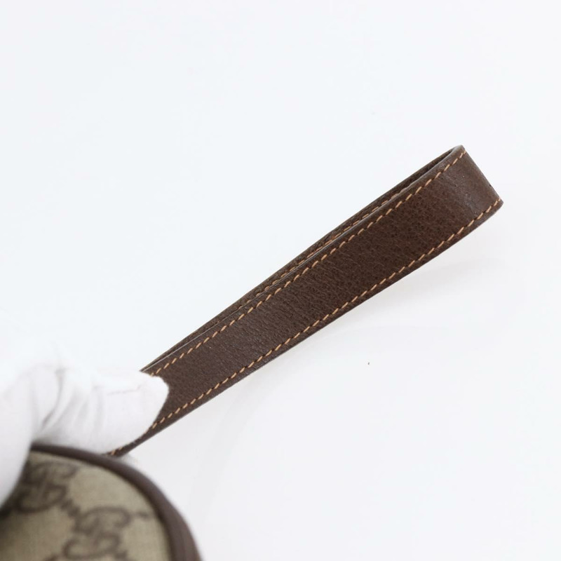 【日本直送】GUCCI GG Supreme Web Sherry Line 手拿包 米色 金色 156 01 034 正品 147494-6