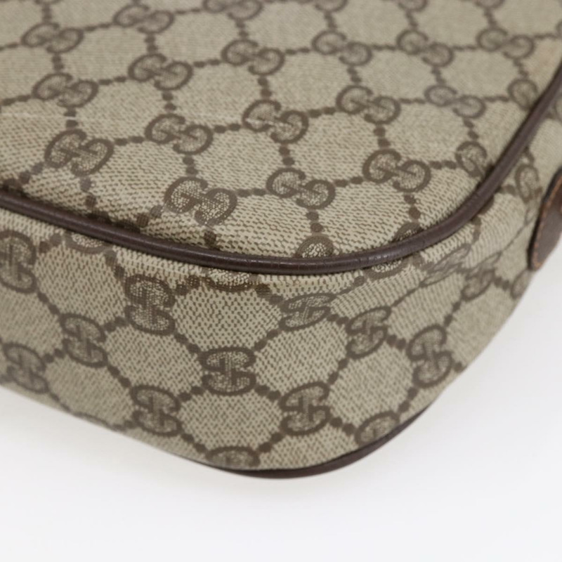 【日本直送】GUCCI GG Supreme Web Sherry Line 手拿包 米色 金色 156 01 034 正品 147494-15