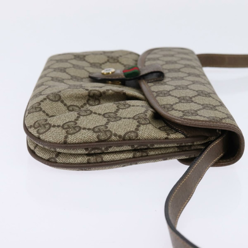 【日本直送】GUCCI GG Supreme Web Sherry Line 單肩包 PVC 米色 10 02 051 正品 147497-3