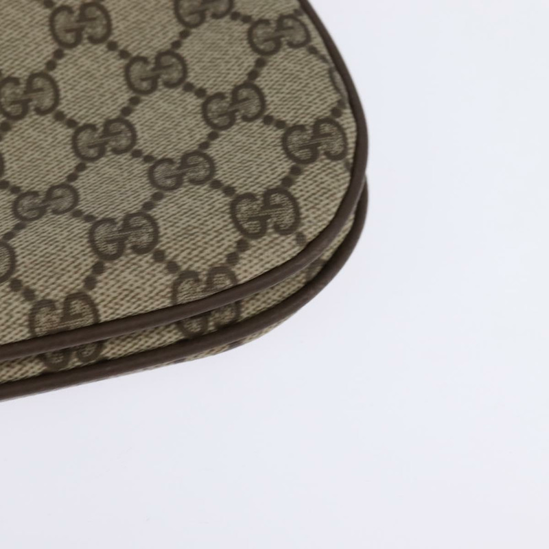 【日本直送】GUCCI GG Supreme Web Sherry Line 單肩包 PVC 米色 10 02 051 正品 147497-15