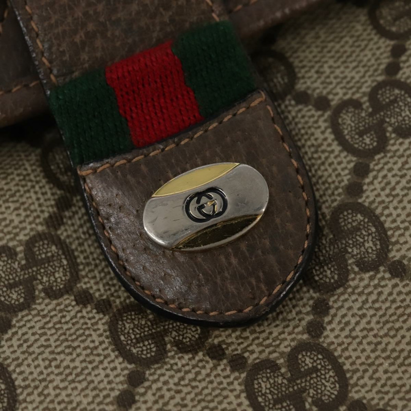 【日本直送】GUCCI GG Supreme Web Sherry Line 單肩包 PVC 米色 10 02 051 正品 147497-16
