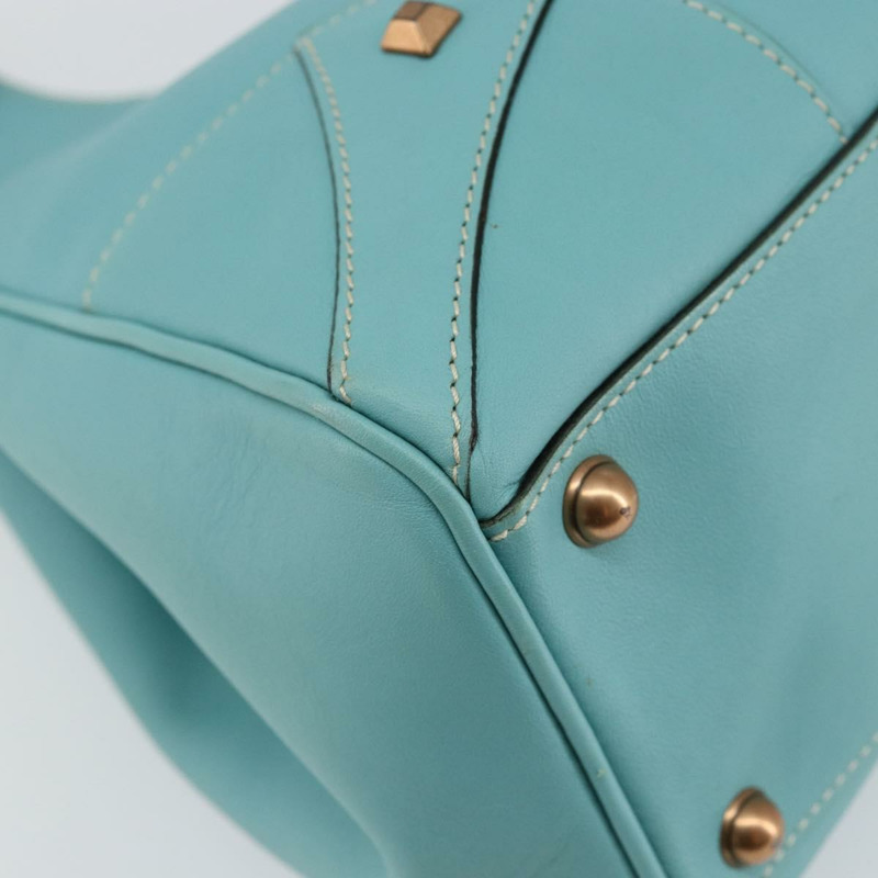 【日本直送】GUCCI 全新 Jerky 單肩包 皮革 藍色 金色 124407 正品 147486-13