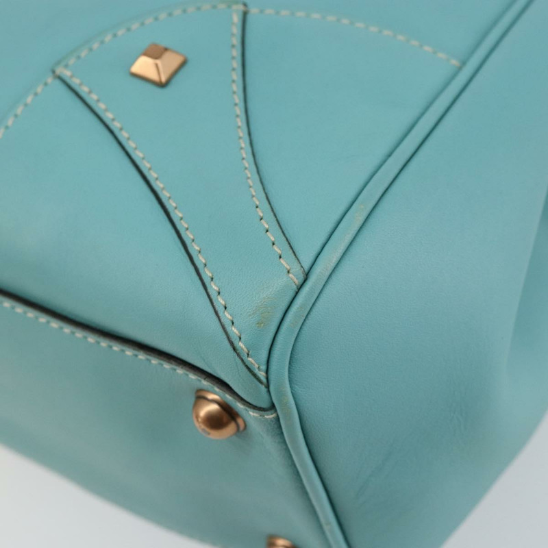 【日本直送】GUCCI 全新 Jerky 單肩包 皮革 藍色 金色 124407 正品 147486-14