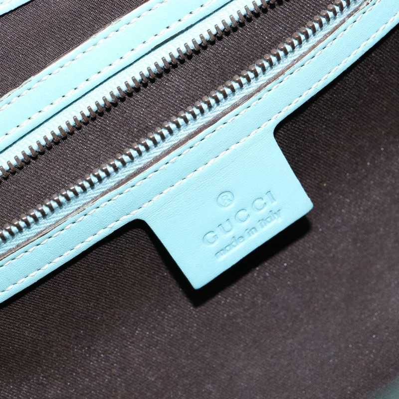 【日本直送】GUCCI 全新 Jerky 單肩包 皮革 藍色 金色 124407 正品 147486-17