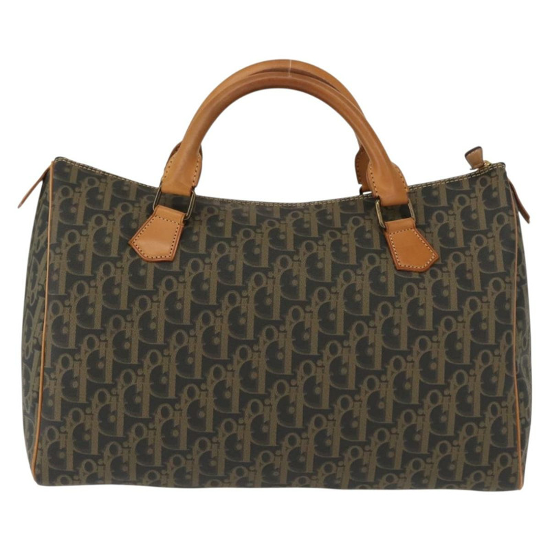 【日本直送】Christian Dior Trotter帆布波士頓包 PVC黑色金色 正品 bs30246-1