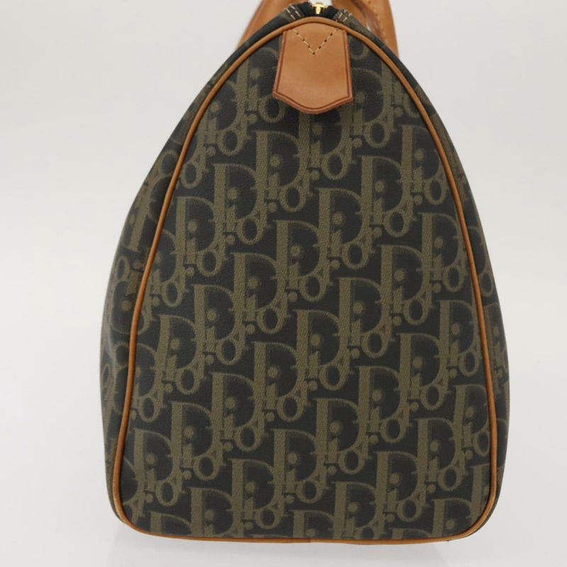 【日本直送】Christian Dior Trotter帆布波士頓包 PVC黑色金色 正品 bs30246-3