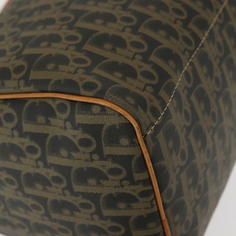 【日本直送】Christian Dior Trotter帆布波士頓包 PVC黑色金色 正品 bs30246-8