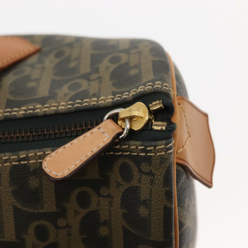 【日本直送】Christian Dior Trotter帆布波士頓包 PVC黑色金色 正品 bs30246-9