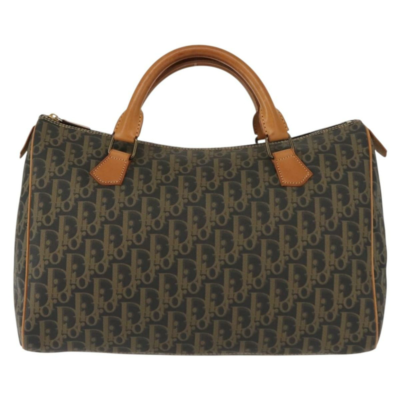 【日本直送】Christian Dior Trotter帆布波士頓包 PVC黑色金色 正品 bs30246-12