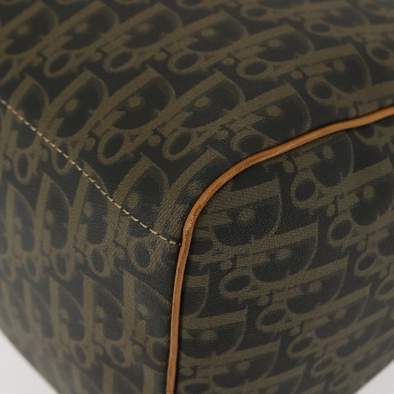 【日本直送】Christian Dior Trotter帆布波士頓包 PVC黑色金色 正品 bs30246-13