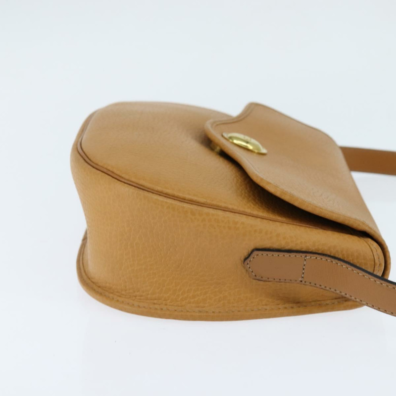 【日本直送】Christian Dior 棕色金色皮革肩背包,正品編號 148323-3