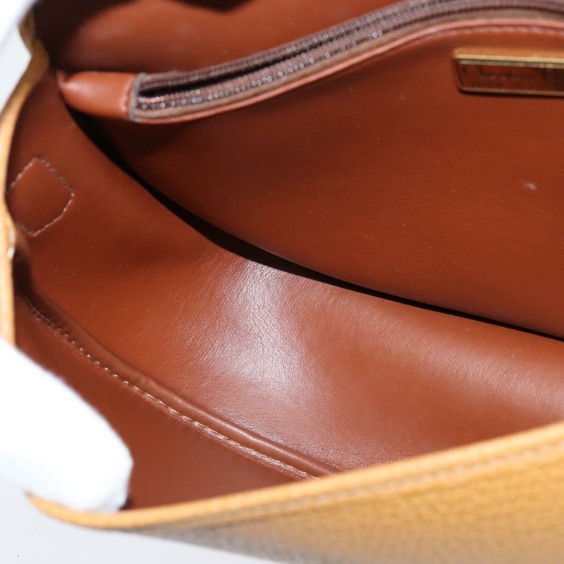 【日本直送】Christian Dior 棕色金色皮革肩背包,正品編號 148323-17