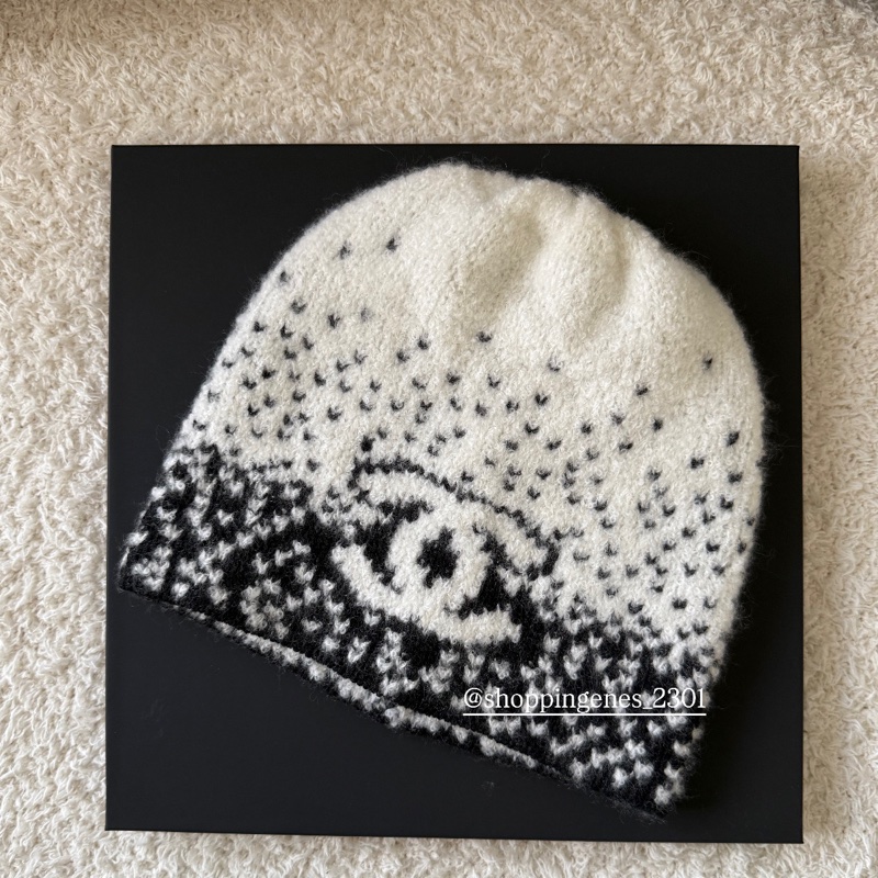 香奈兒 Chanel 全新品 25N 滑雪季 毛帽 薄款-1